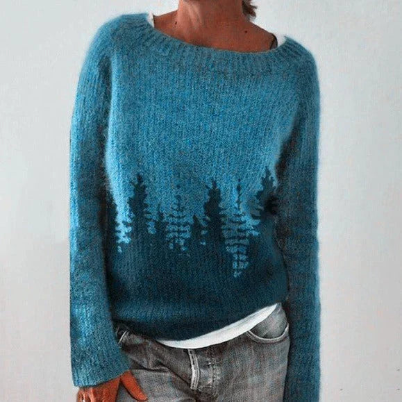 Women's Winter Oversized Knit Jumper | Fair Isle