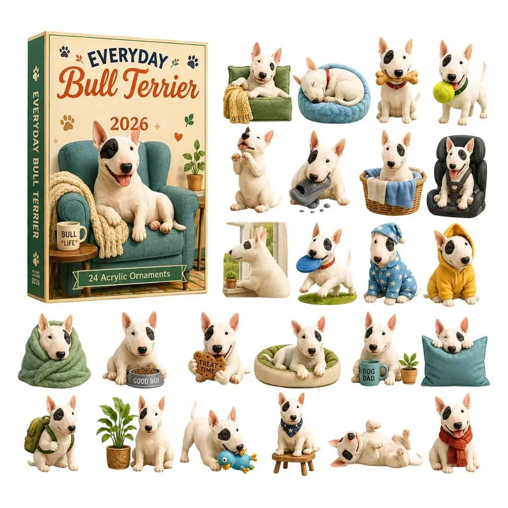 Bull Terrier Advent Calendar 24 Days | Christmas