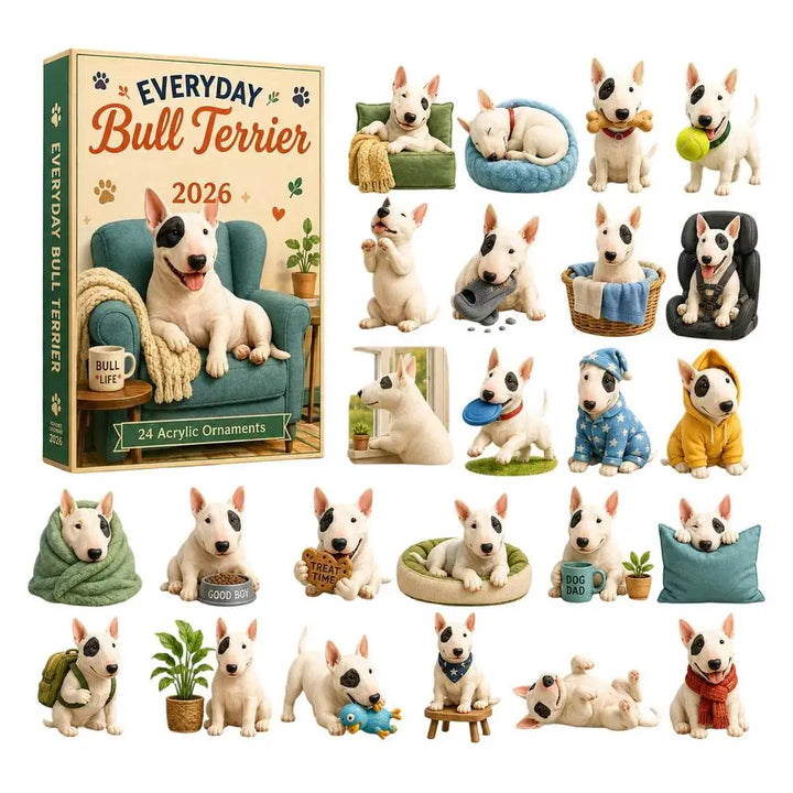 Bull Terrier Advent Calendar 24 Days | Christmas