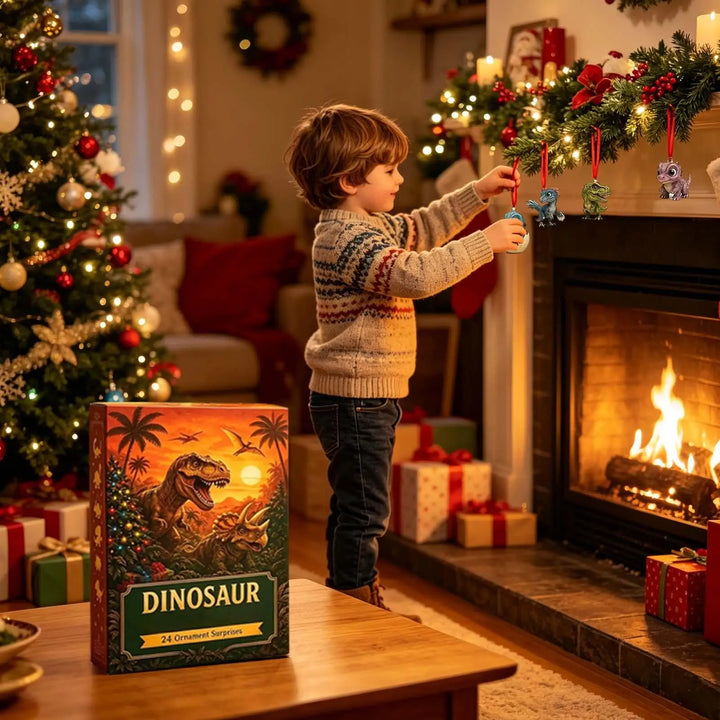 Hanging Dinosaur Ornaments Advent Calendar | Christmas