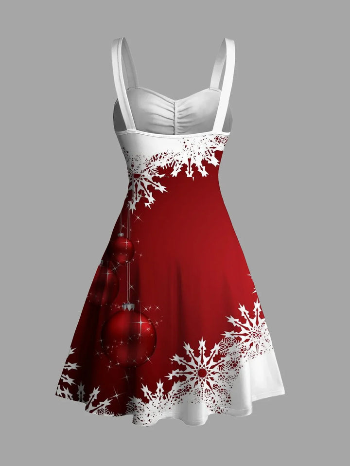 Women's Sleeveless Winter Party Mini Dress | Christmas