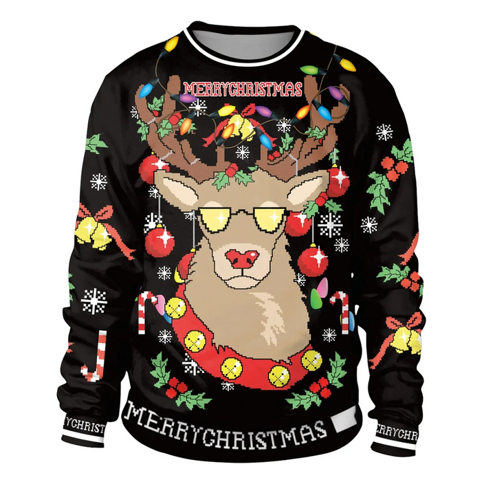 Men's Winter Round Neck Christmas Jumper | Long Sleeve