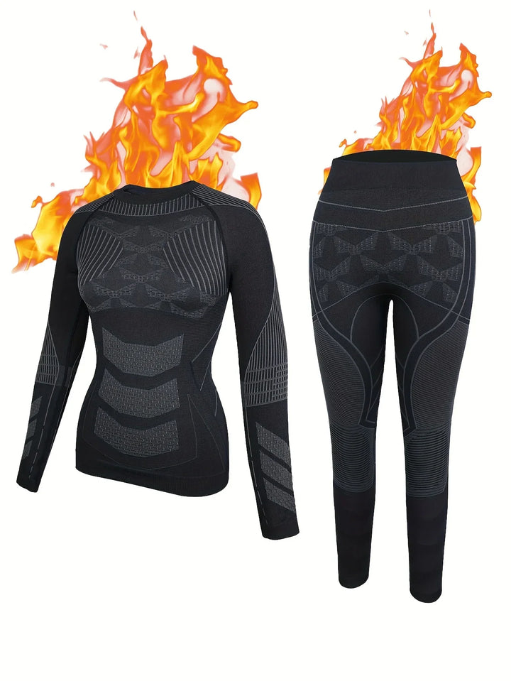 Women’s Long Johns Thermal Set With Top and Leggings | Ski