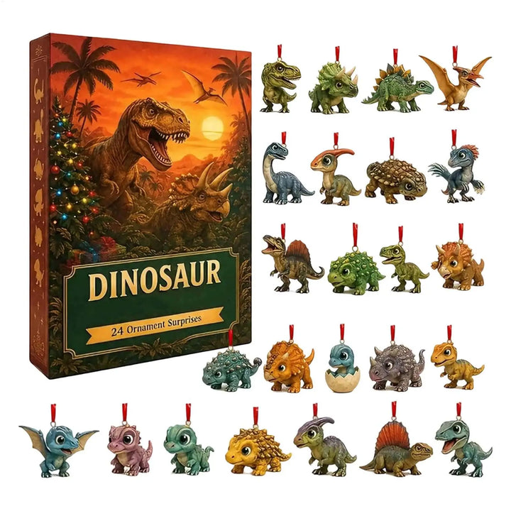 Hanging Dinosaur Ornaments Advent Calendar | Christmas