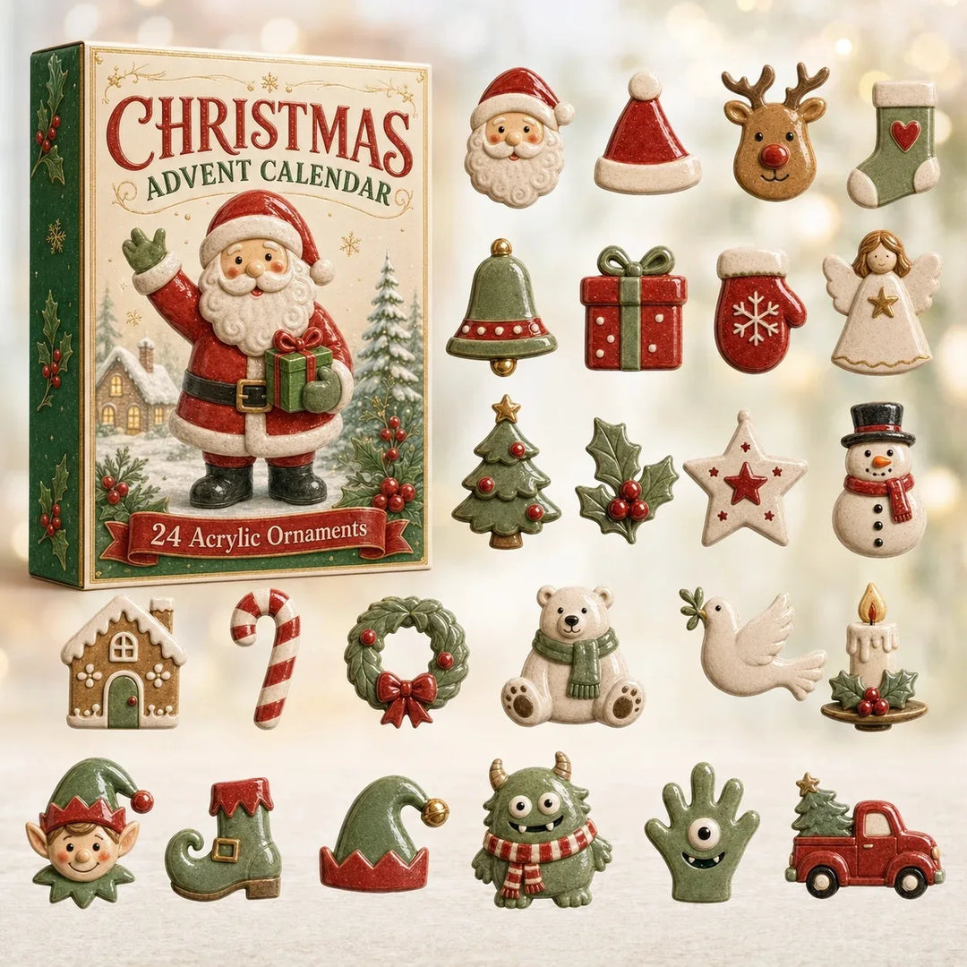 Advent Calendar With Miniature Decorations | Christmas
