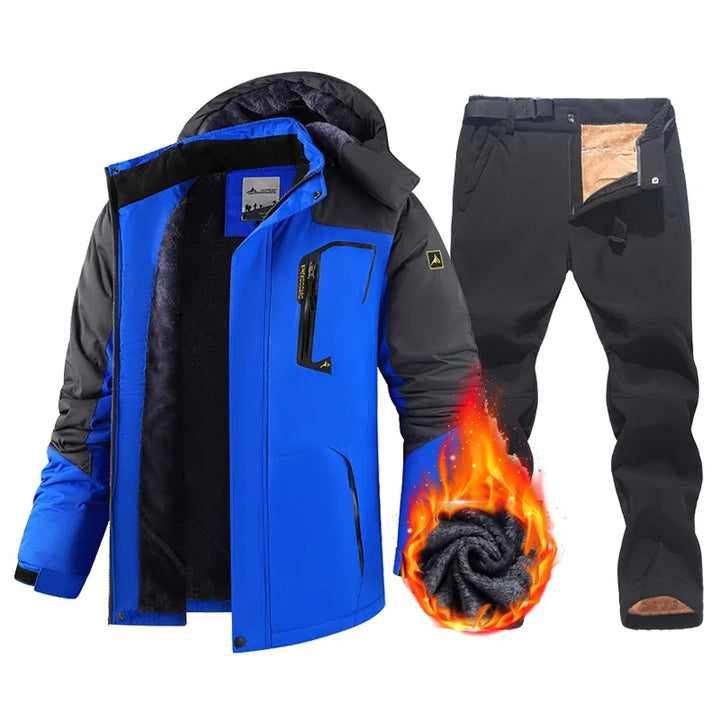 Men's Winter Hooded Snow Ski Suit Set | Thermal