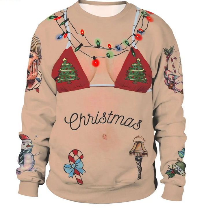 Men's Winter Round Neck Christmas Jumper | Long Sleeve