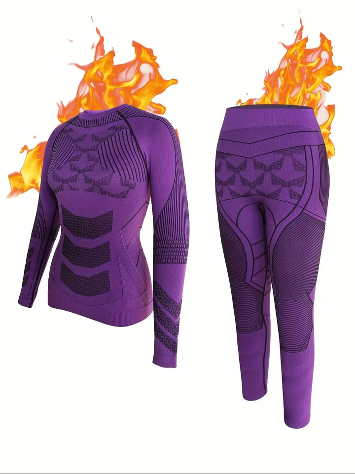 Women’s Long Johns Thermal Set With Top and Leggings | Ski