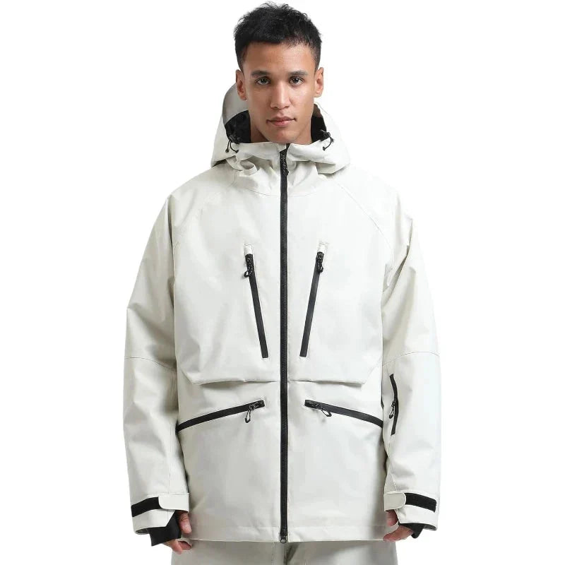 Unisex Hooded Zip Up Ski Jacket | Snowboard