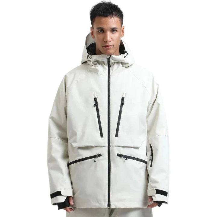 Unisex Hooded Zip Up Ski Jacket | Snowboard