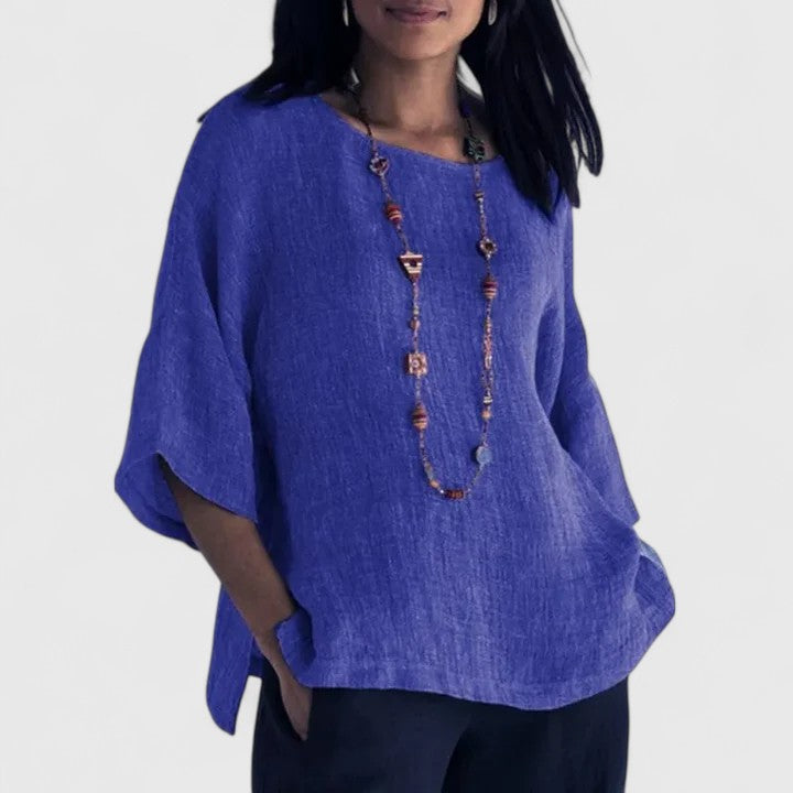 Women's Casual Loose Fit Blouse | Long Sleeve