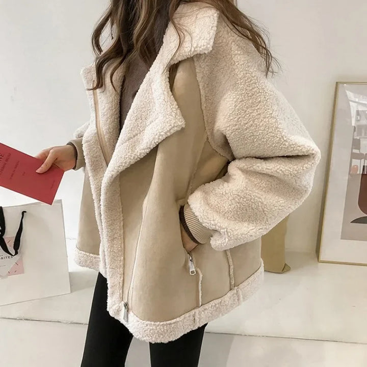 Women's Long Sleeve Winter Jacket | Oversized