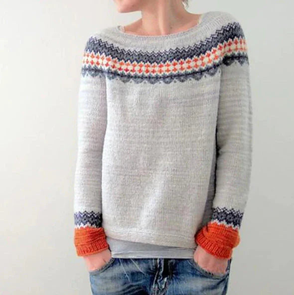 Women's Winter Oversized Knit Jumper | Fair Isle