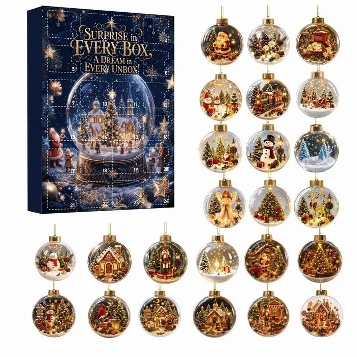 Advent Calendar With Miniature Decorations | Christmas