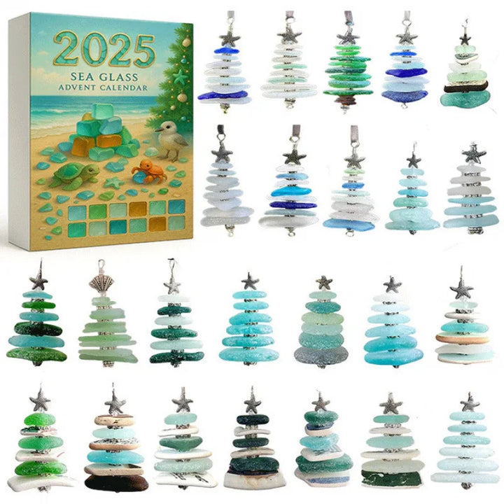 Mini Animal Advent Calendar With Sea Glass | Christmas