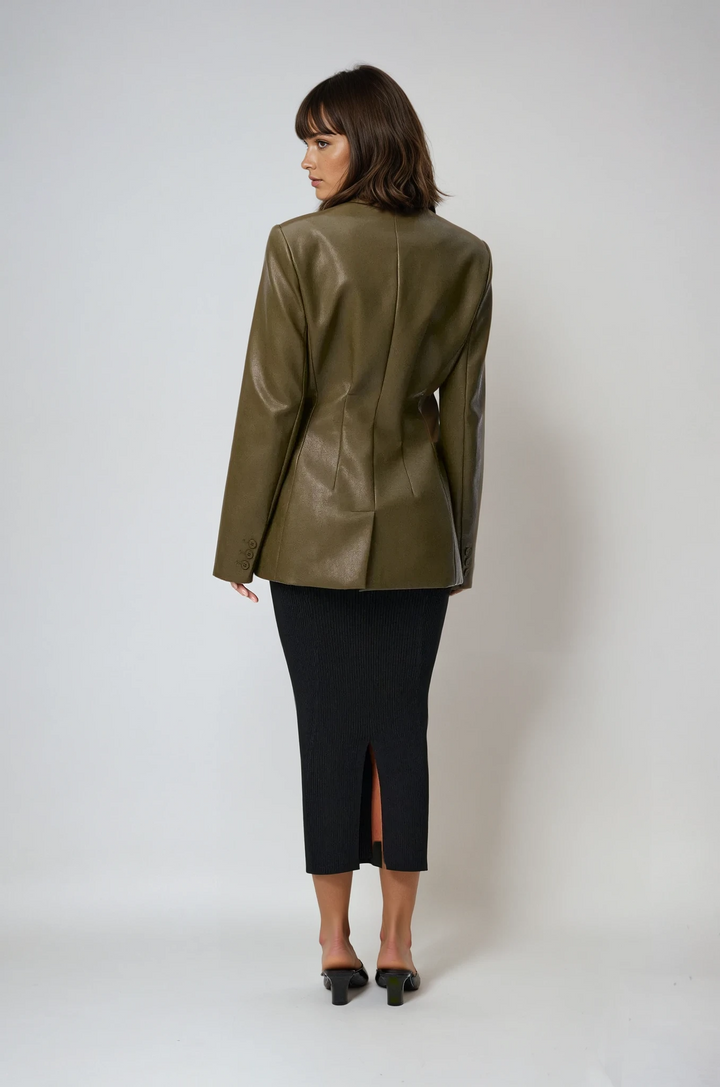 Women’s Fitted V-Neck Blazer | Single-Button