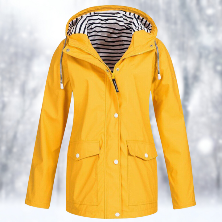 Women's Hooded Rain Jacket | Contrast Lining