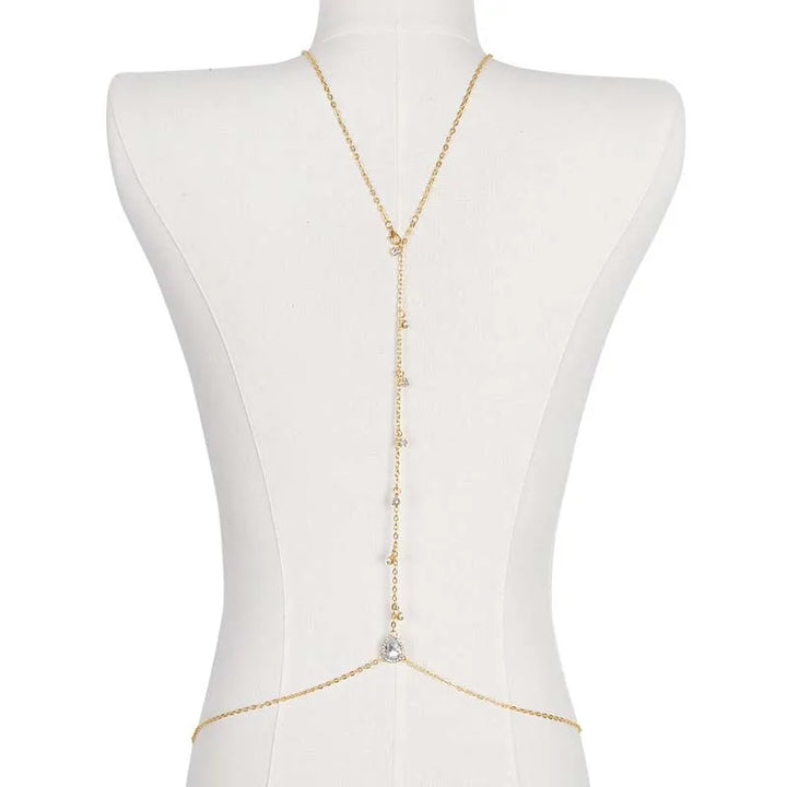 Women’s Wedding Back Drop Necklace | Gold
