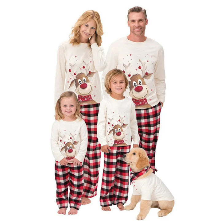 Family Winter Matching Printed Pajamas Set | Christmas