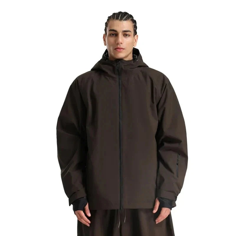 Unisex Loose Fit Winter Snowboard Jacket | Hooded
