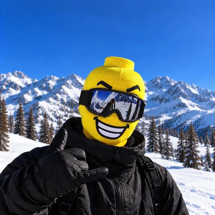 Unisex Balaclava Ski Mask With Funny Face Print | Winter