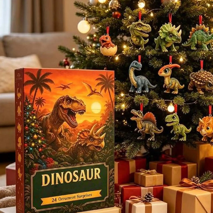 Hanging Dinosaur Ornaments Advent Calendar | Christmas