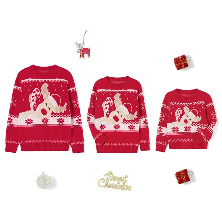 Family Matching Christmas Winter Knit Jumper | Round Neck