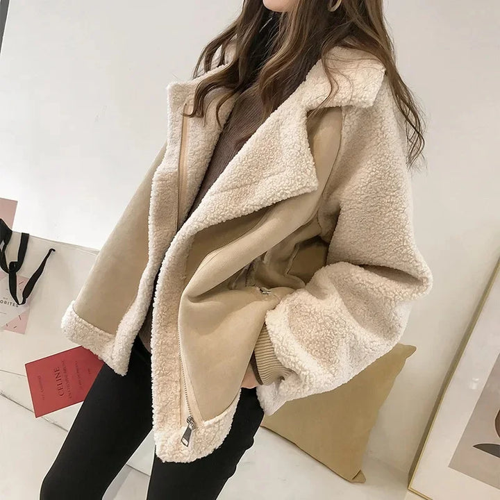 Women's Long Sleeve Winter Jacket | Oversized