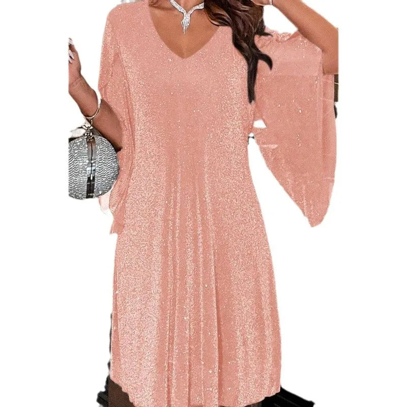 Women’s Sleeveless V Neck Party Dress | Mini
