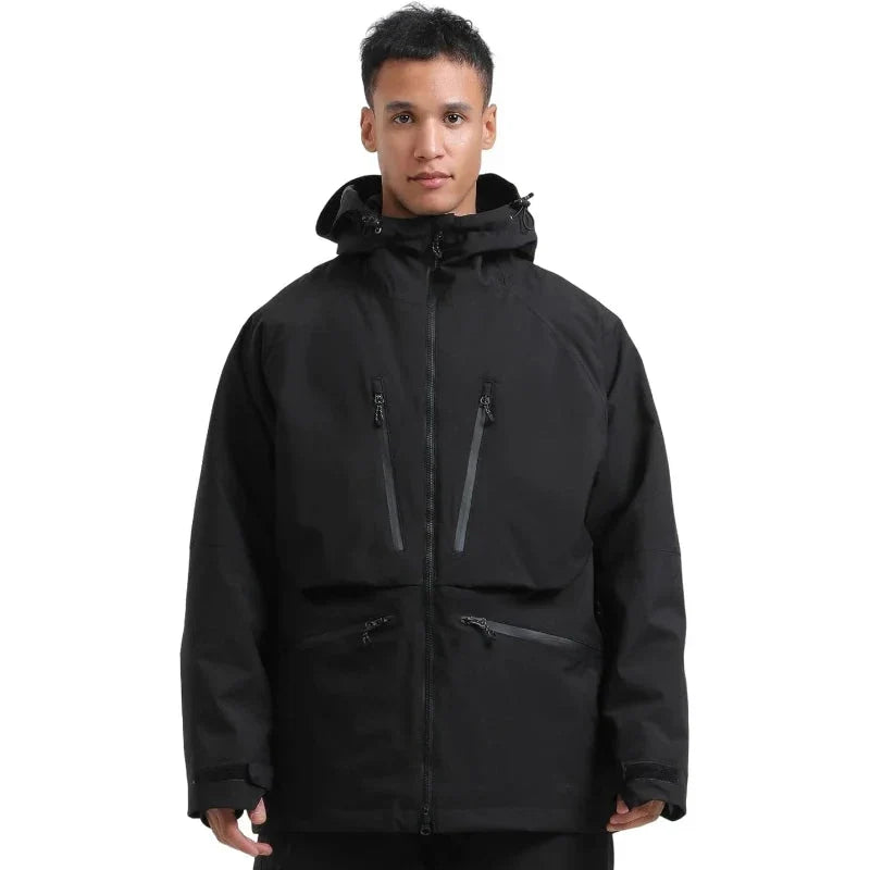 Unisex Hooded Zip Up Ski Jacket | Snowboard