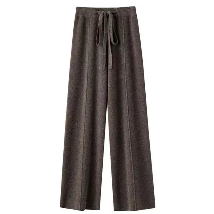 Women's Winter Wide Leg Trousers | Knitted