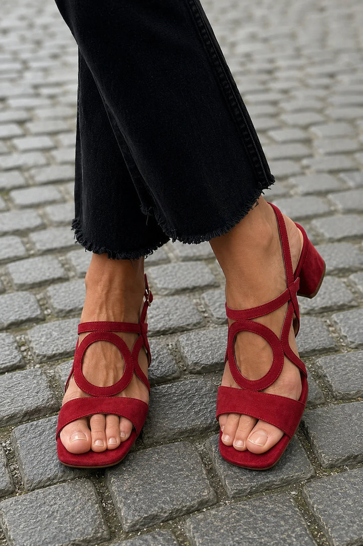 Women's Casual Square Toe Sandals | Block Heel