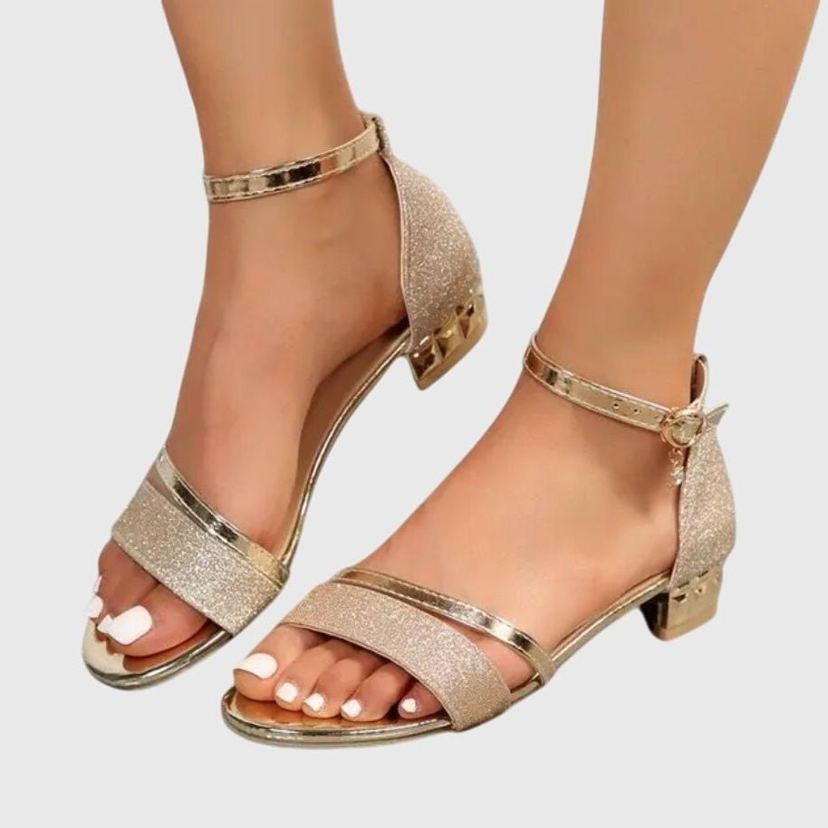 Women's Evening Heeled Sandals | Ankle Strap