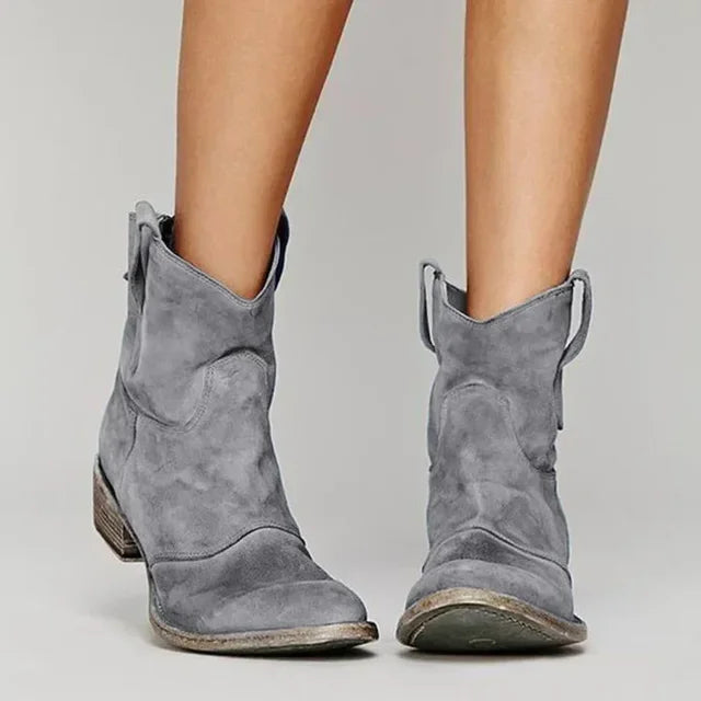 Women’s Western Slip On Ankle Boots | Winter