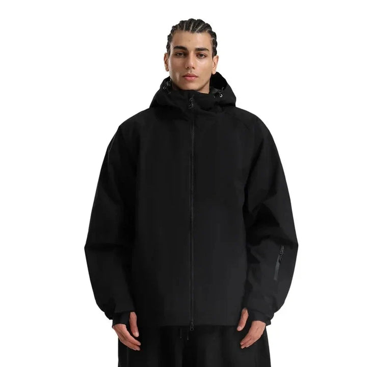 Unisex Loose Fit Winter Snowboard Jacket | Hooded