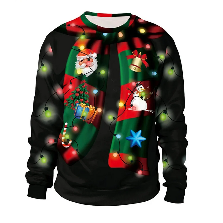 Men's Winter Round Neck Christmas Jumper | Long Sleeve