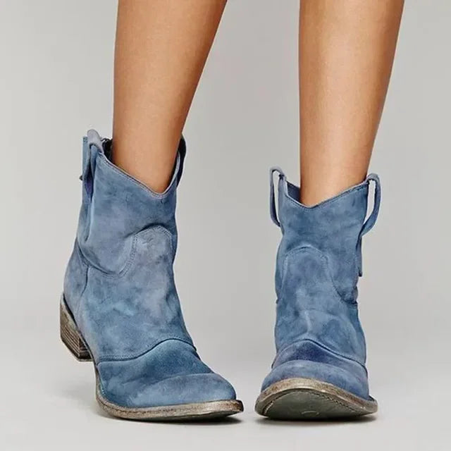 Women’s Western Slip On Ankle Boots | Winter