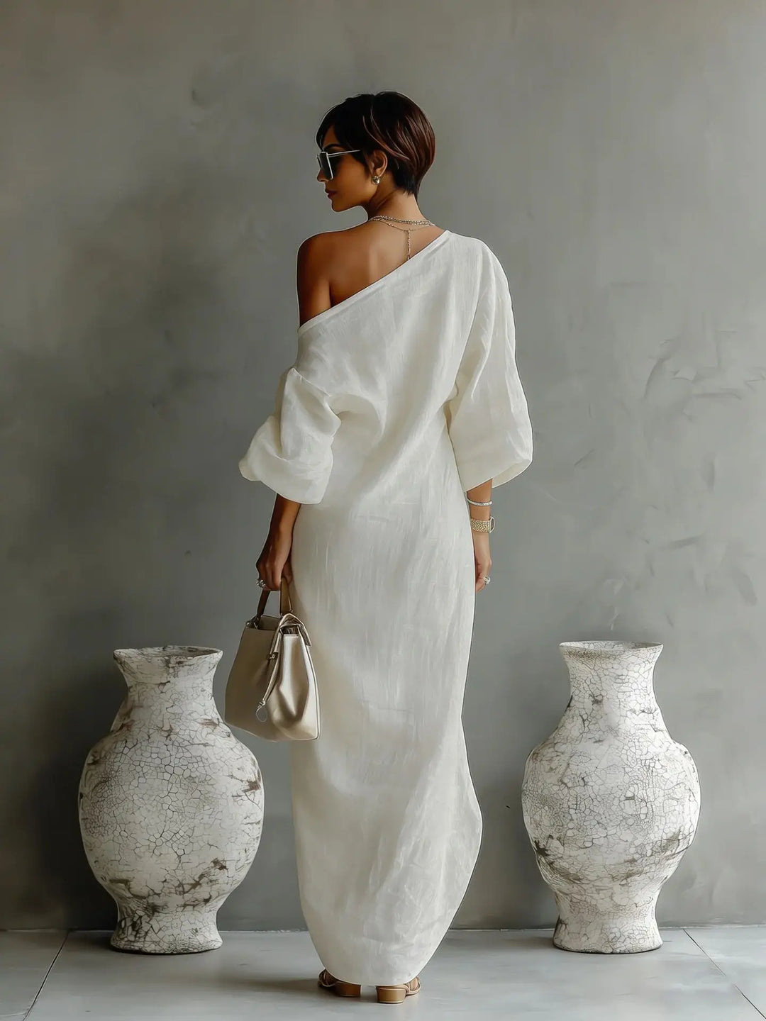 Women's Summer One Shoulder Dress | Maxi