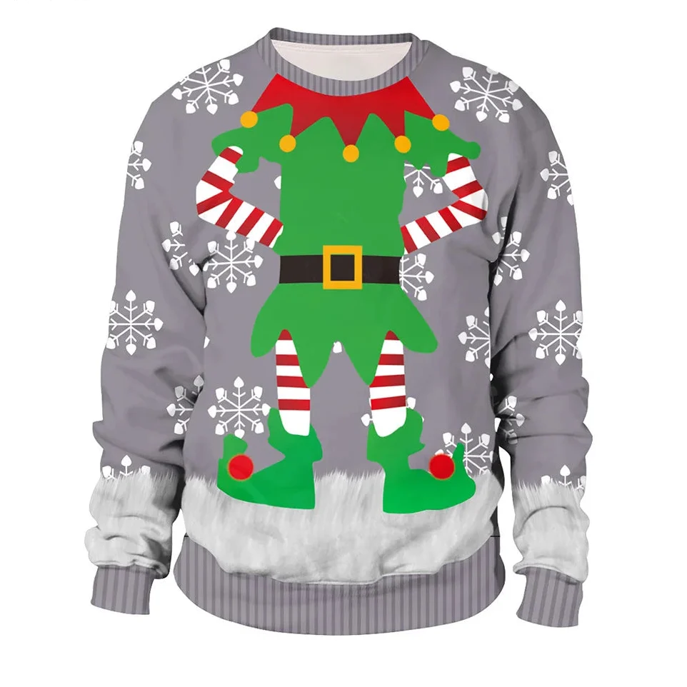 Men's Winter Round Neck Christmas Jumper | Long Sleeve