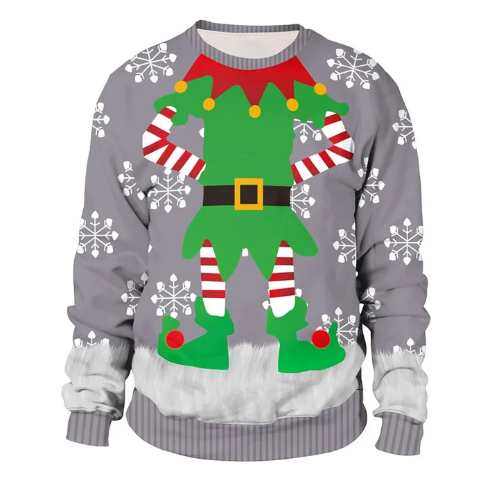 Men's Winter Round Neck Christmas Jumper | Long Sleeve