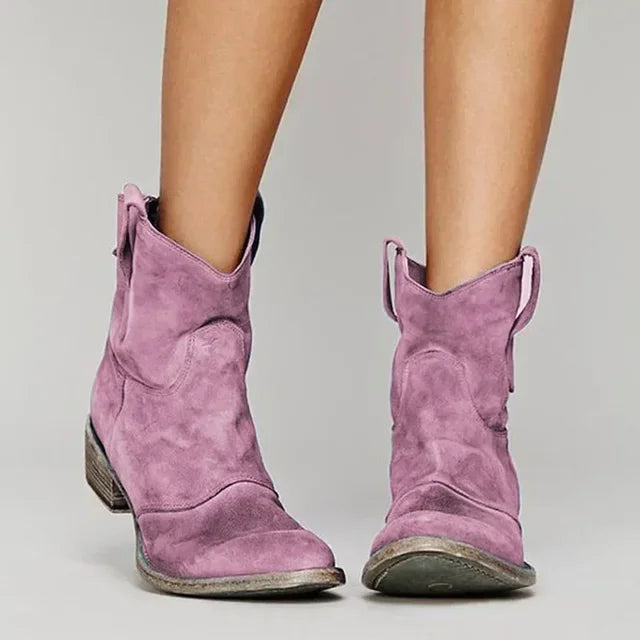 Women’s Western Slip On Ankle Boots | Winter