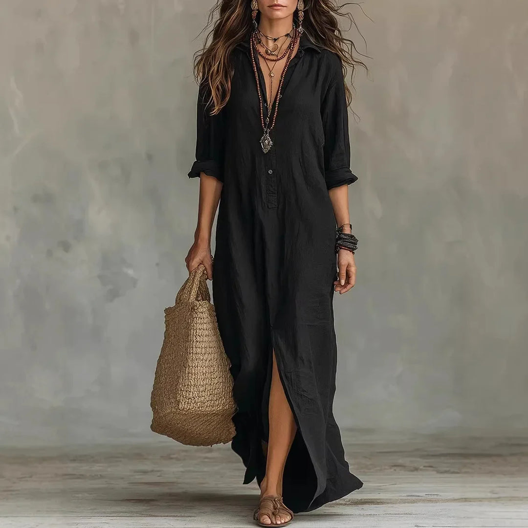 Women's Summer Long Shirt Dress | Maxi