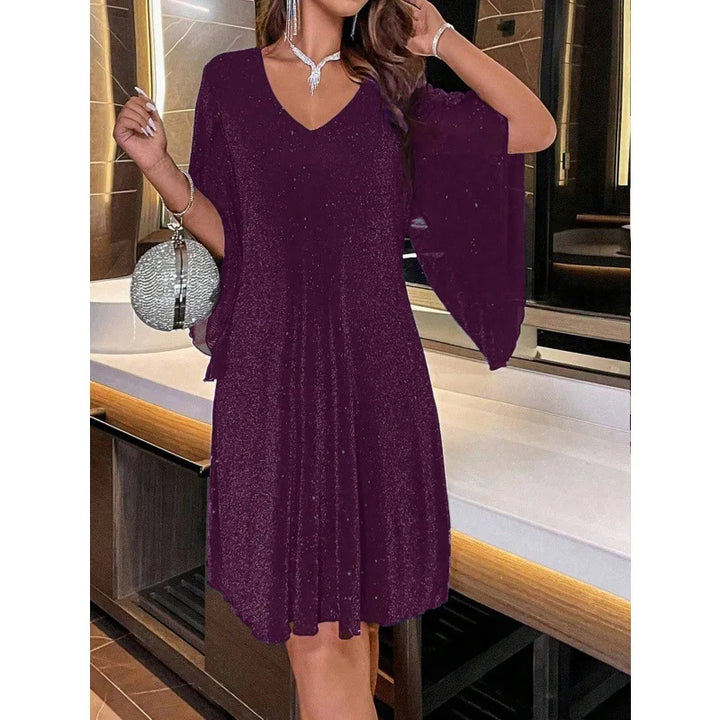 Women’s Sleeveless V Neck Party Dress | Mini
