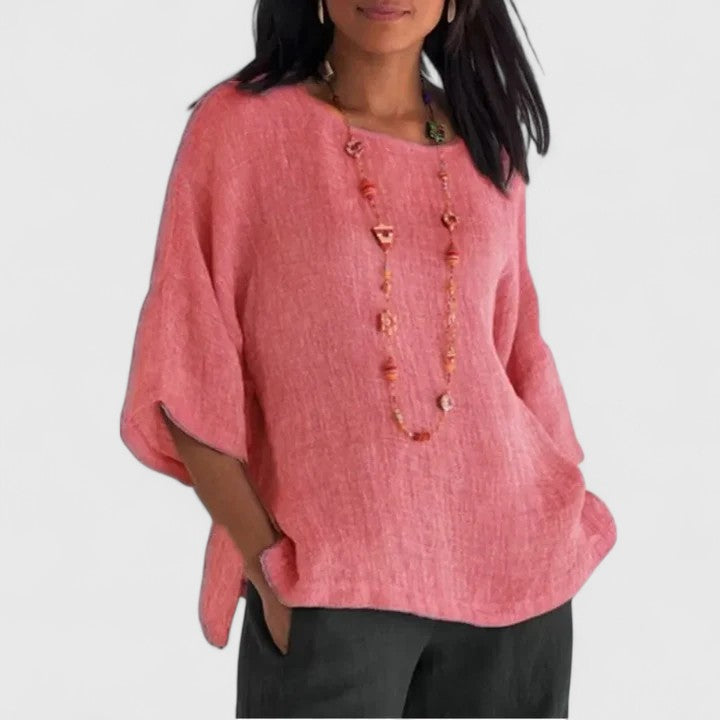 Women's Casual Loose Fit Blouse | Long Sleeve