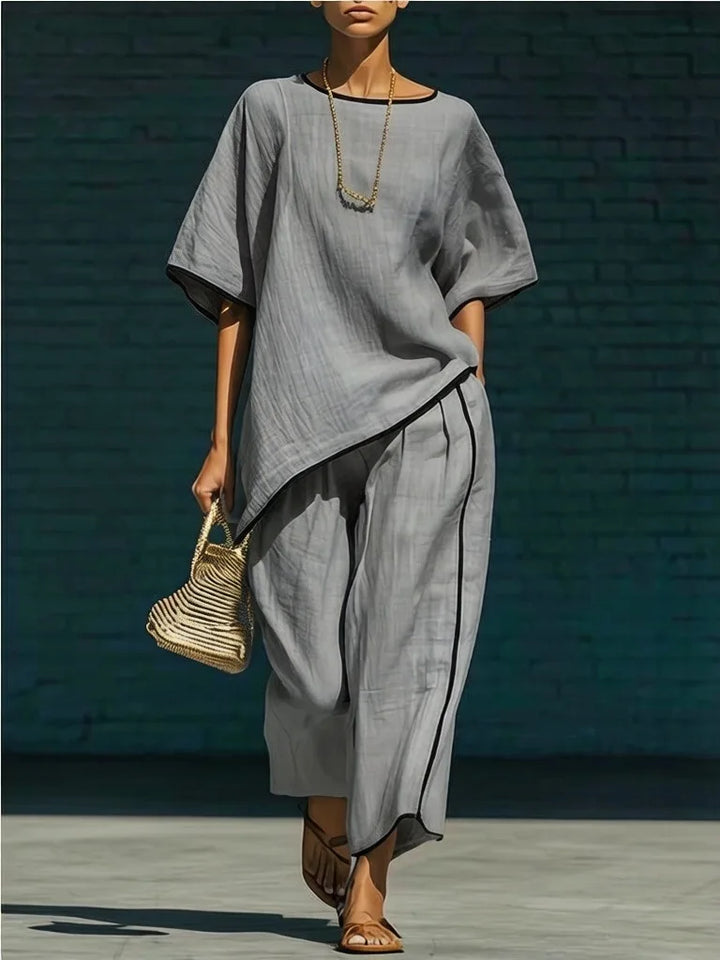Women's Contrast Trim Co-Ord Set | Two Piece