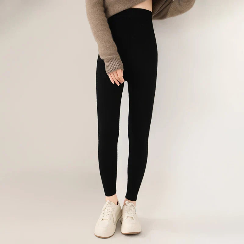 Women's Fitted Knitted Leggings | High Waist