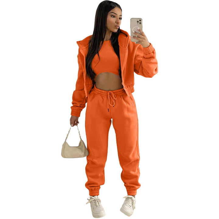 Women’s Three-Piece Tracksuit Set | Winter
