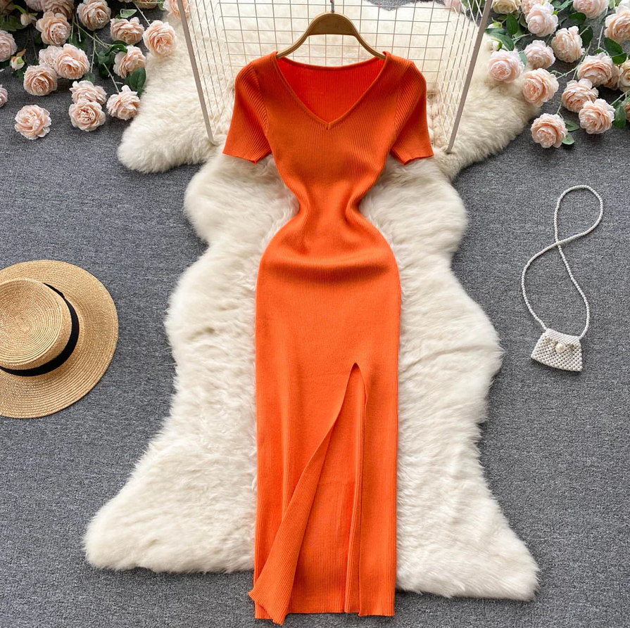 Women’s Maxi Ribbed Knit Dress | Winter