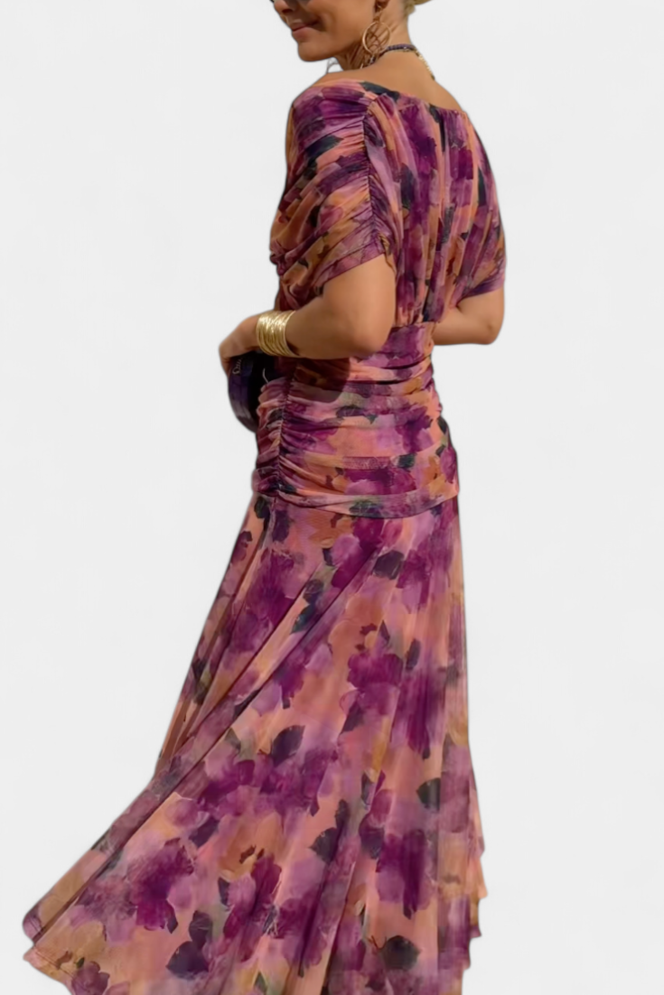 Women's Elegant Off Shoulder Wedding Guest Formal Dress | Maxi