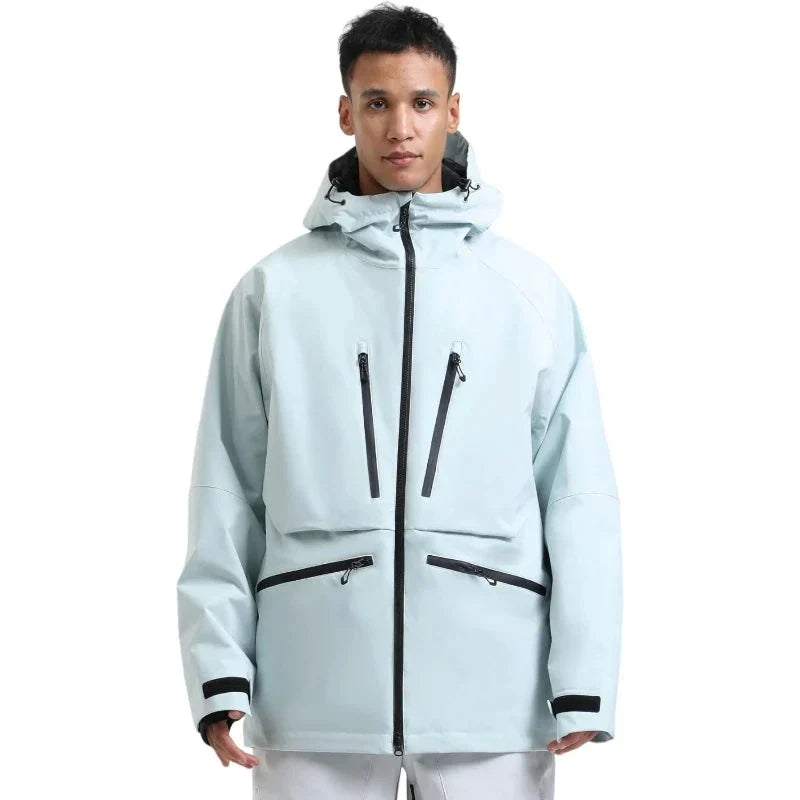 Unisex Hooded Zip Up Ski Jacket | Snowboard